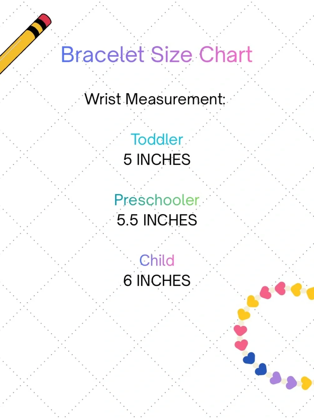 Personalized School grade Pencil Bead Bracelet with apple